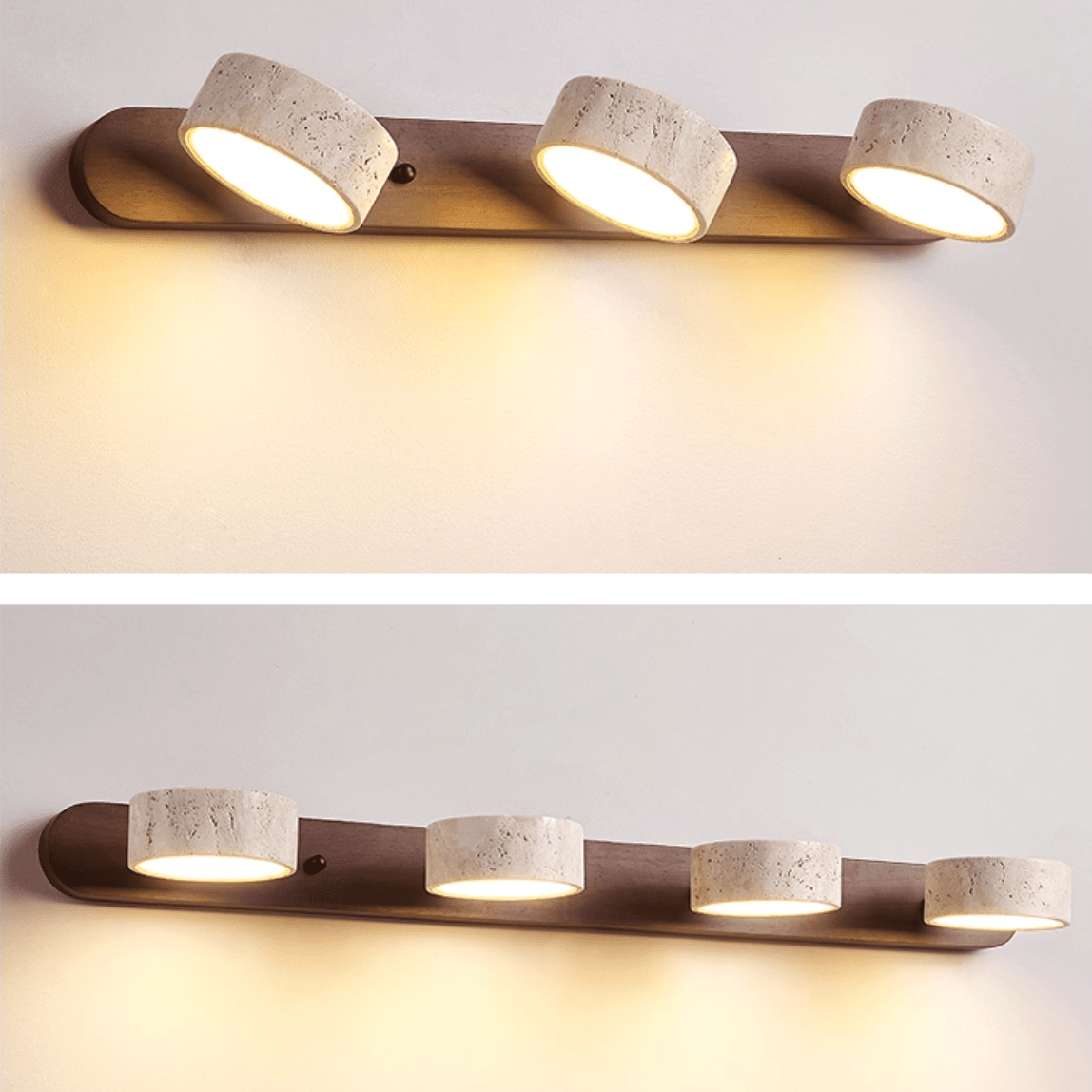 Travertine Twin Wall Sconce Lighting Lobby