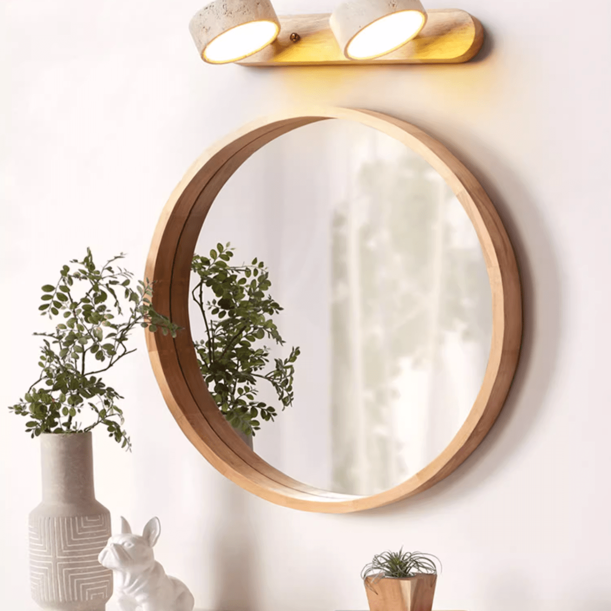 Travertine Twin Wall Sconce Lighting Lobby