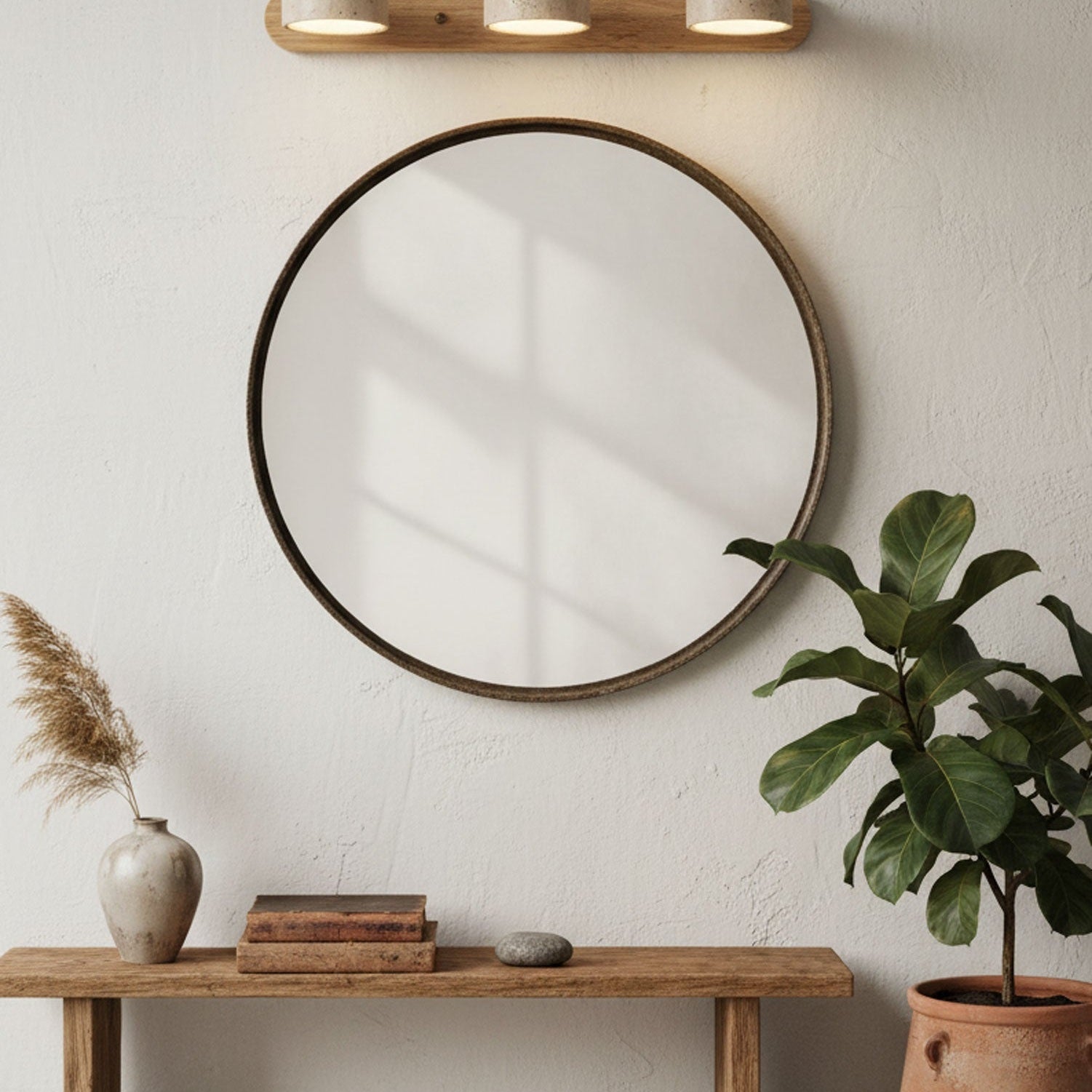 Travertine Twin Wall Sconce Lighting Lobby