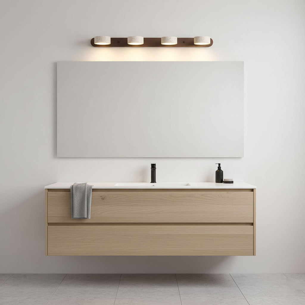 Travertine Twin Wall Sconce Lighting Lobby