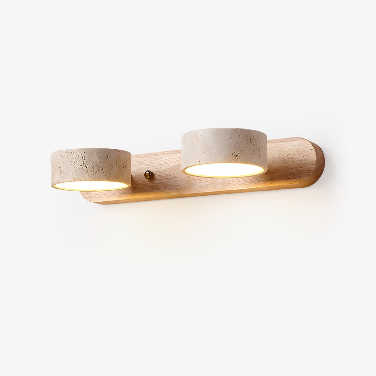 Travertine Twin Wall Sconce Lighting Lobby