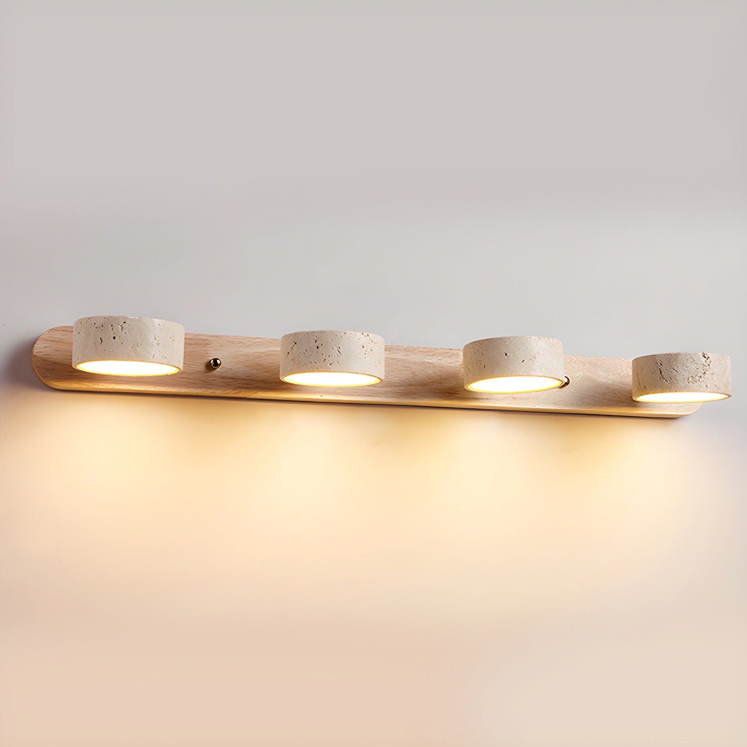 Travertine Twin Wall Sconce Lighting Lobby