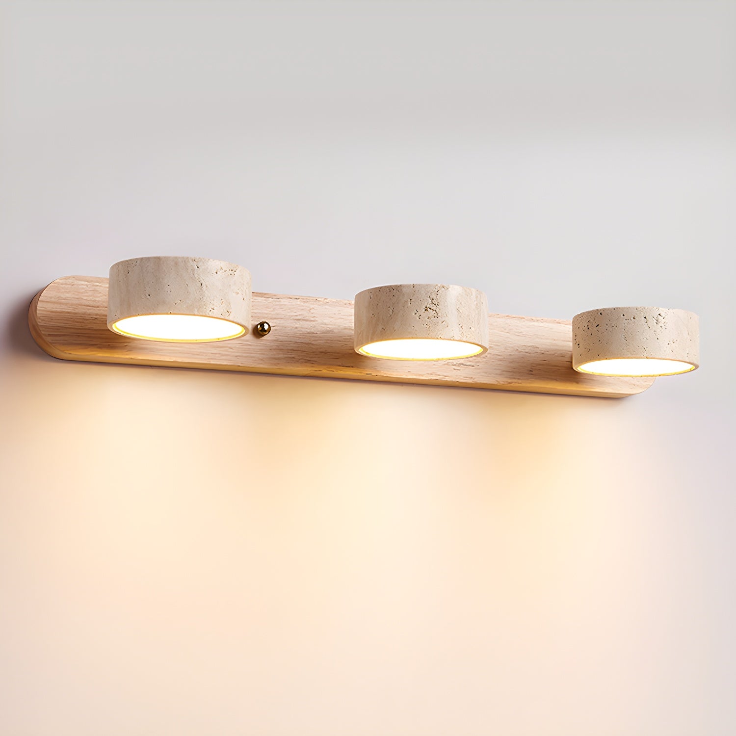 Travertine Twin Wall Sconce Lighting Lobby