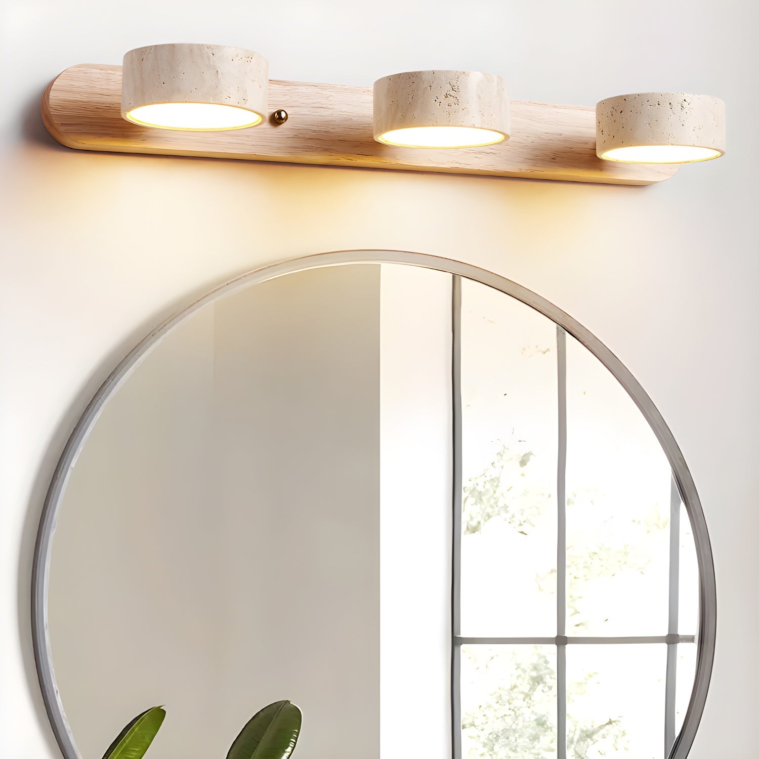 Travertine Twin Wall Sconce Lighting Lobby