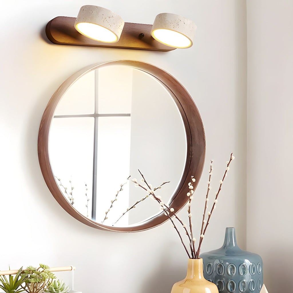 Travertine Twin Wall Sconce Lighting Lobby