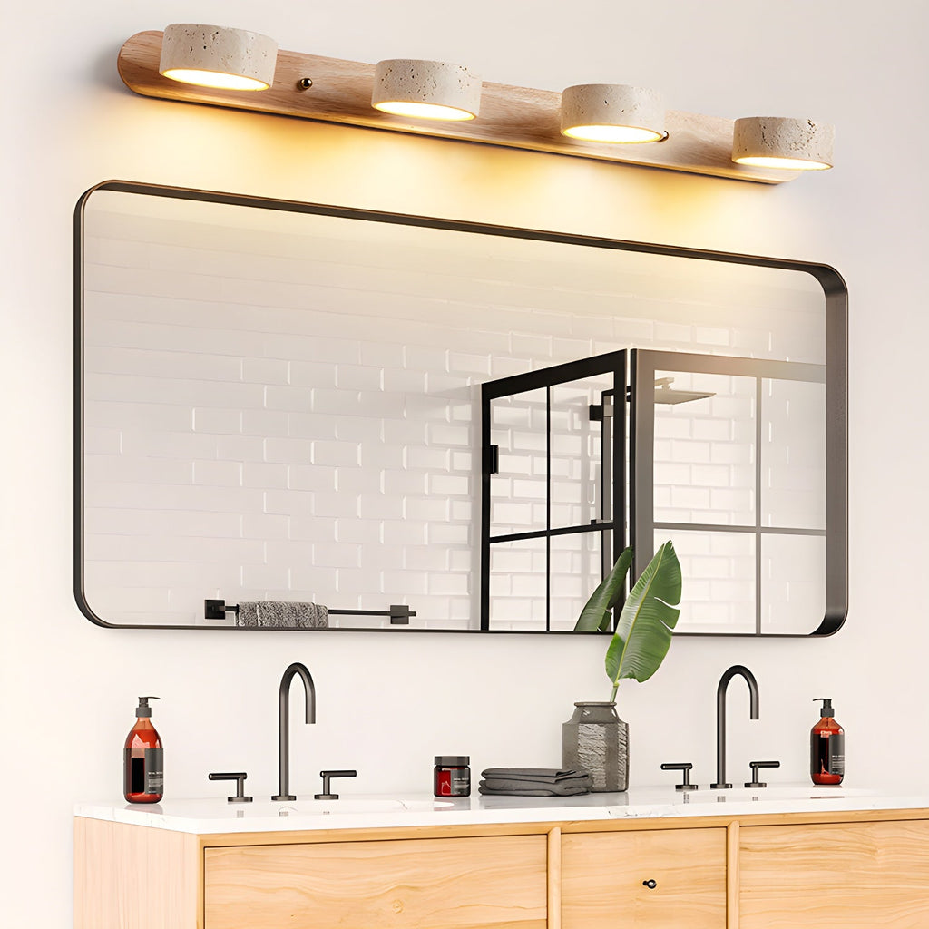 Travertine Twin Wall Sconce Lighting Lobby