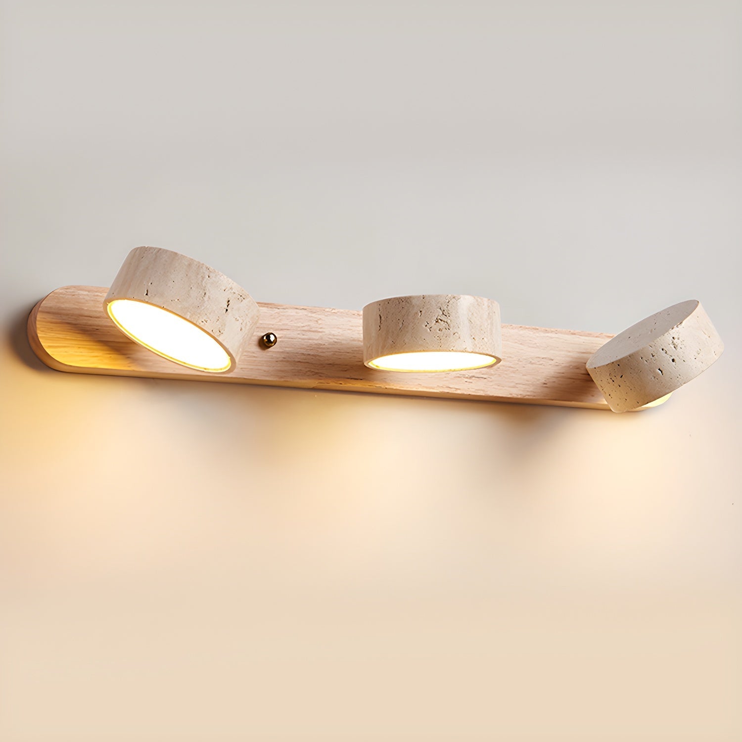 Travertine Twin Wall Sconce Lighting Lobby