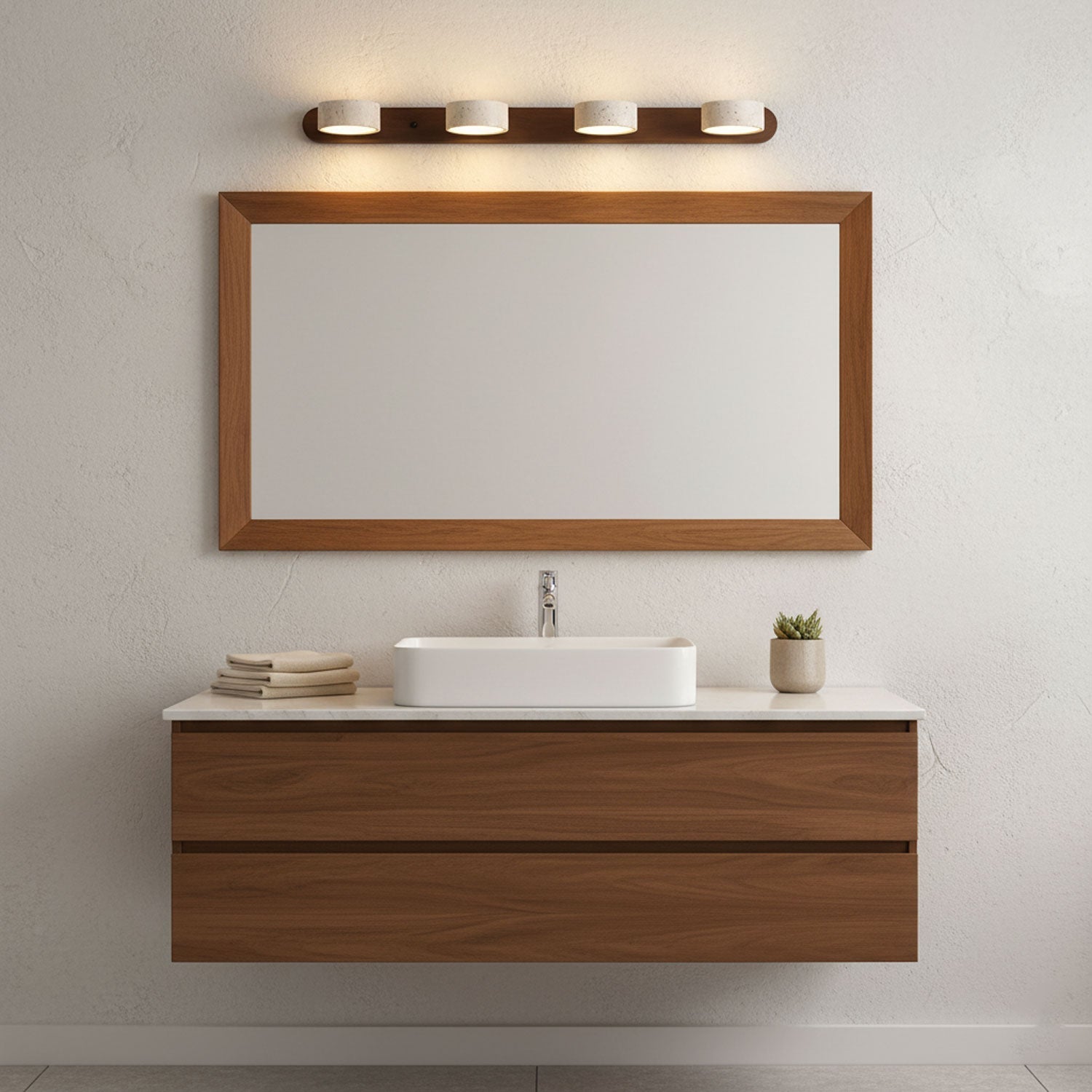 Travertine Twin Wall Sconce Lighting Lobby