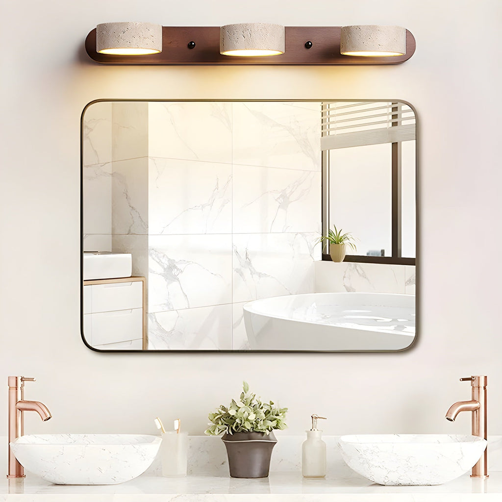 Travertine Twin Wall Sconce Lighting Lobby