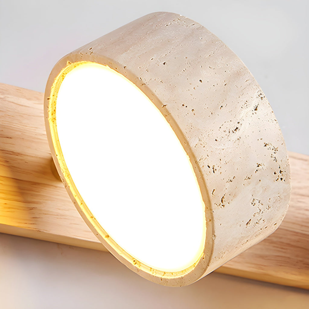 Travertine Twin Wall Sconce Lighting Lobby