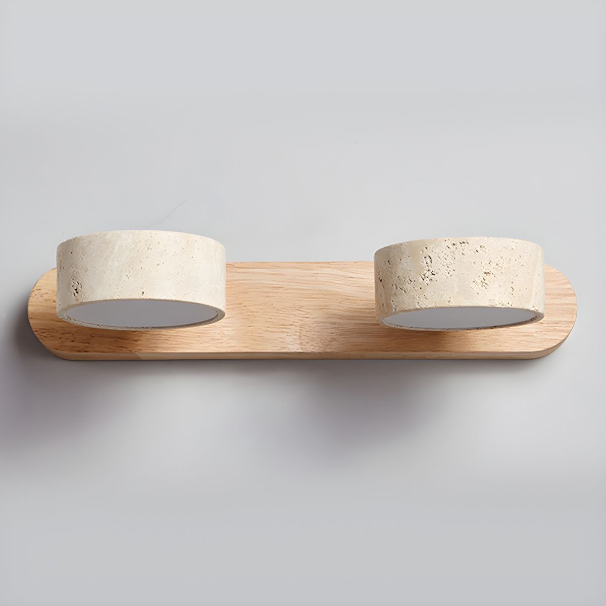 Travertine Twin Wall Sconce Lighting Lobby