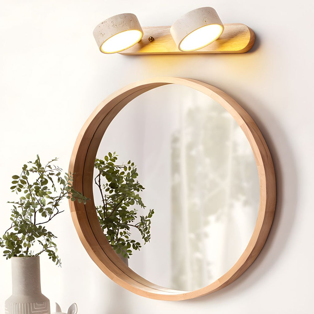 Travertine Twin Wall Sconce Lighting Lobby