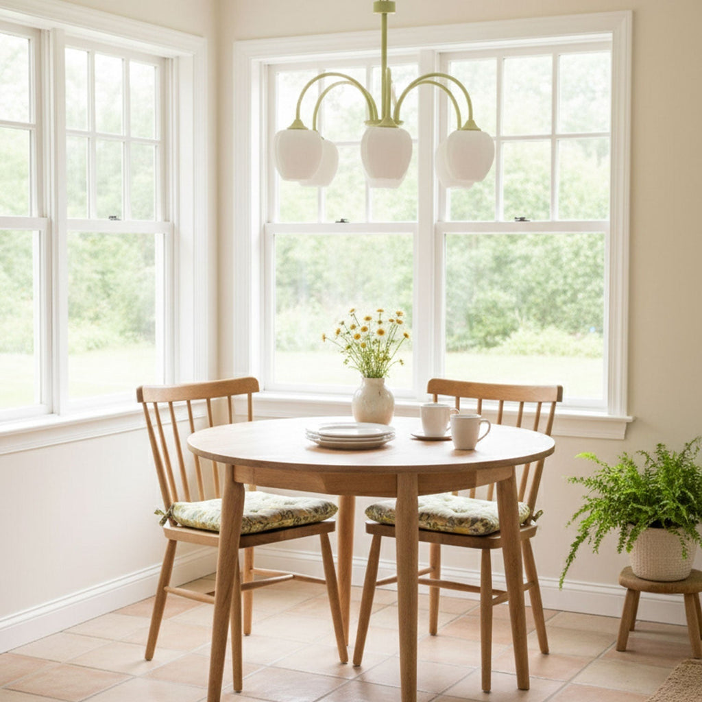 Tulip Matcha Ceiling Suspension Lighting Lobby