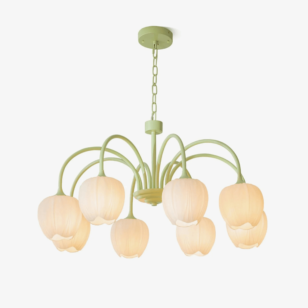 Tulip Matcha Ceiling Suspension Lighting Lobby