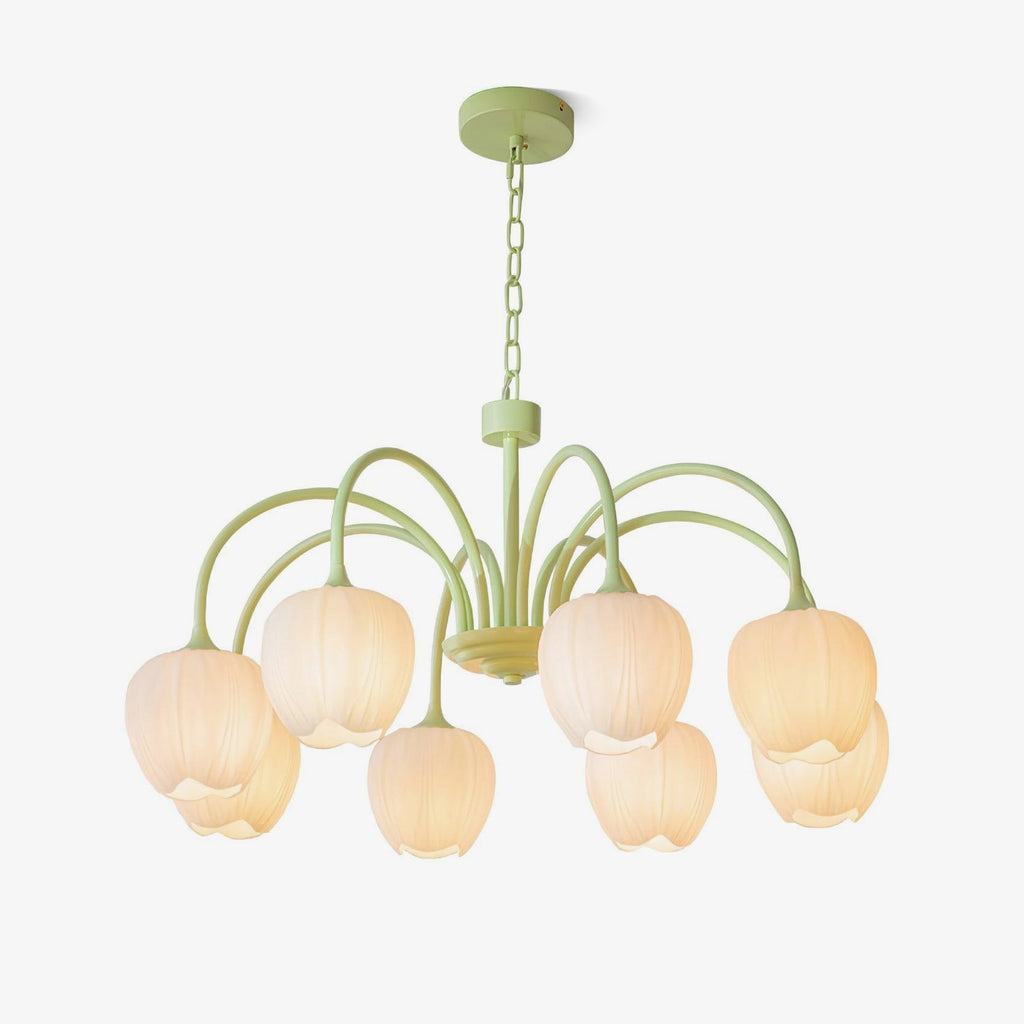 Tulip Matcha Ceiling Suspension Lighting Lobby