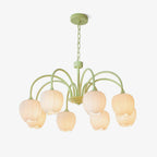 Tulip Matcha Ceiling Suspension Lighting Lobby