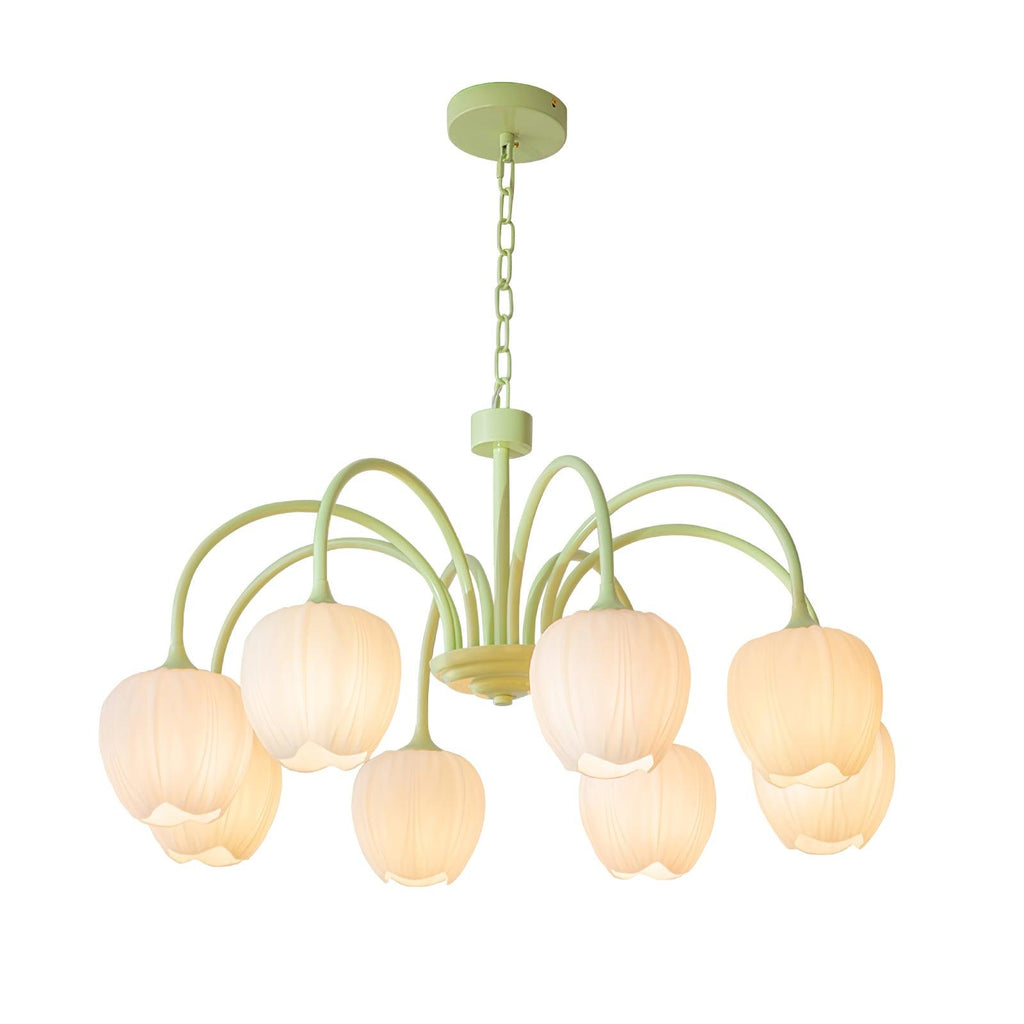 Tulip Matcha Ceiling Suspension Lighting Lobby