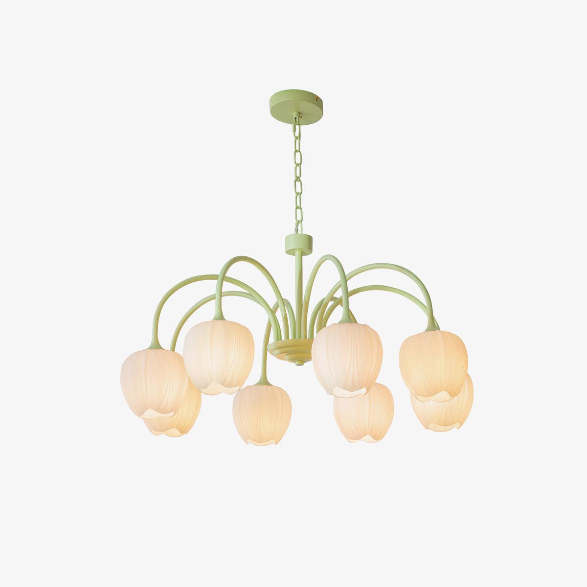 Tulip Matcha Ceiling Suspension Lighting Lobby