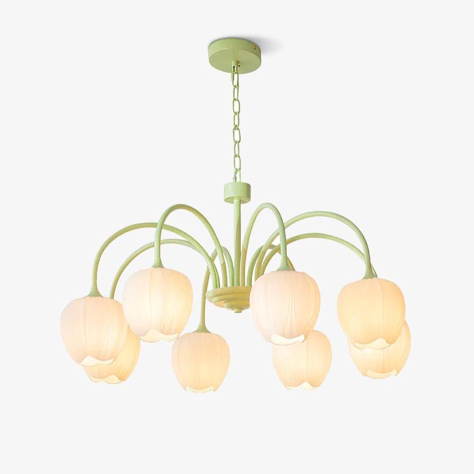 Tulip Matcha Ceiling Suspension Lighting Lobby