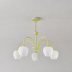 Tulip Matcha Ceiling Suspension Lighting Lobby