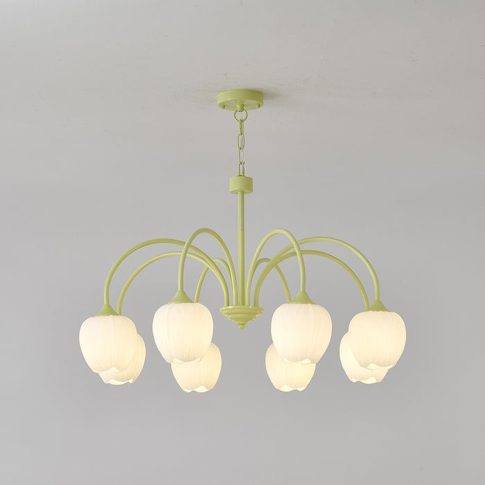 Tulip Matcha Ceiling Suspension Lighting Lobby