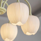 Tulip Matcha Ceiling Suspension Lighting Lobby