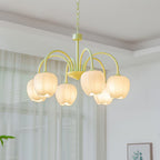 Tulip Matcha Ceiling Suspension Lighting Lobby