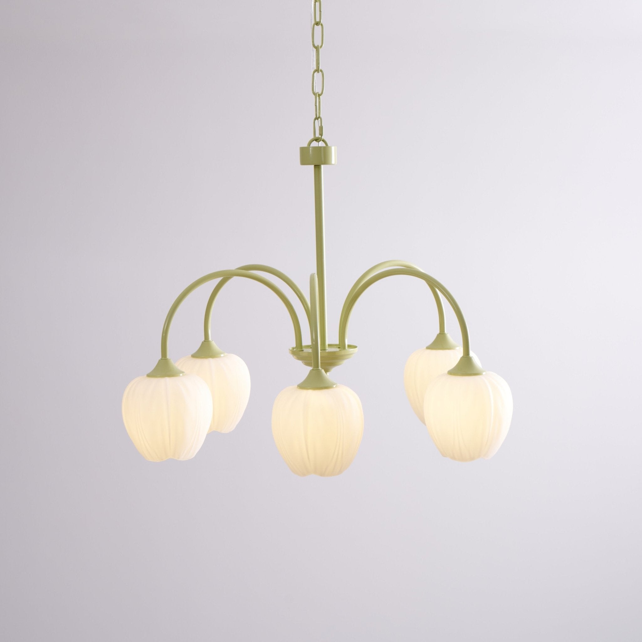 Tulip Matcha Ceiling Suspension Lighting Lobby
