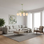 Tulip Matcha Ceiling Suspension Lighting Lobby