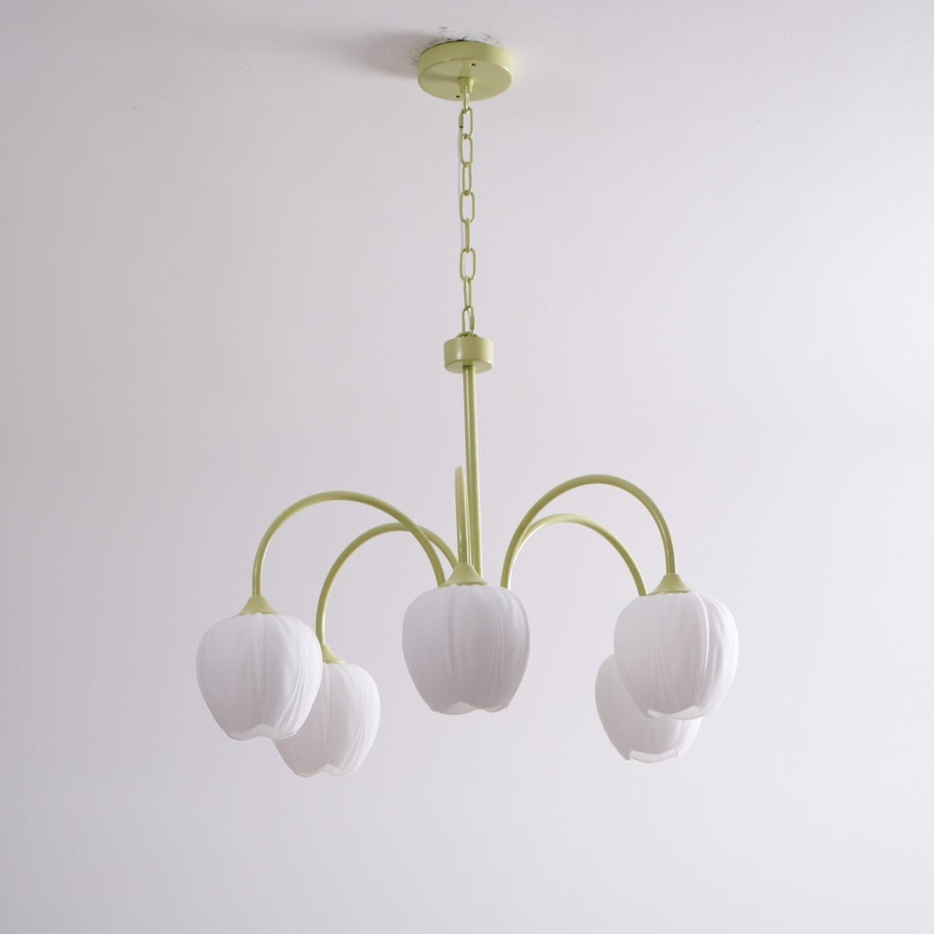 Tulip Matcha Ceiling Suspension Lighting Lobby