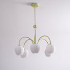 Tulip Matcha Ceiling Suspension Lighting Lobby