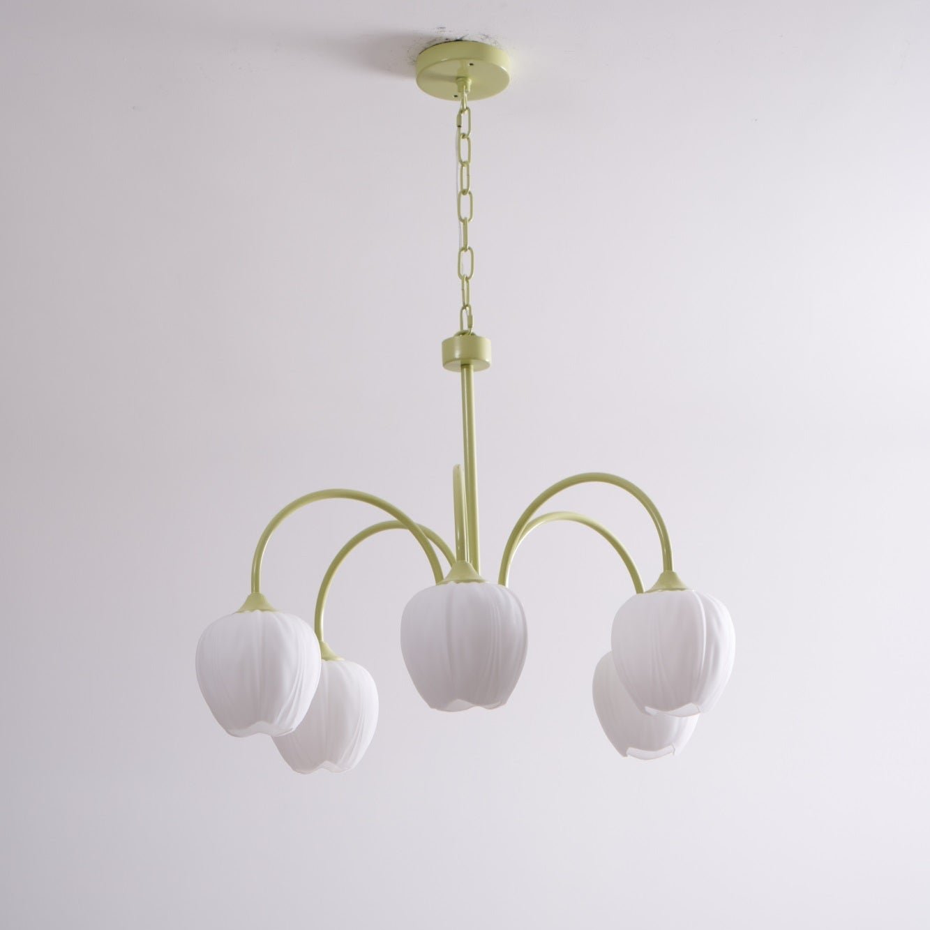 Tulip Matcha Ceiling Suspension Lighting Lobby