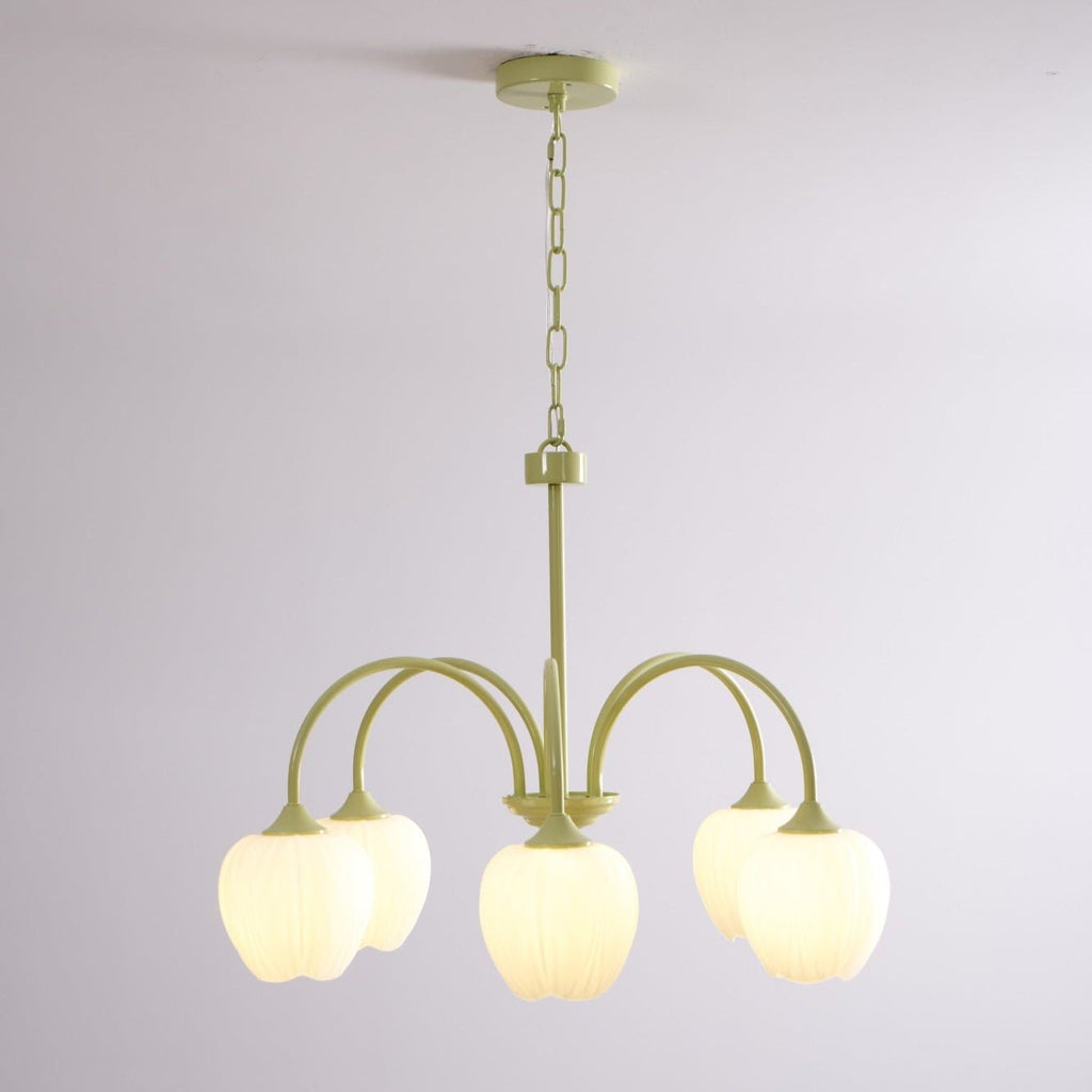 Tulip Matcha Ceiling Suspension Lighting Lobby