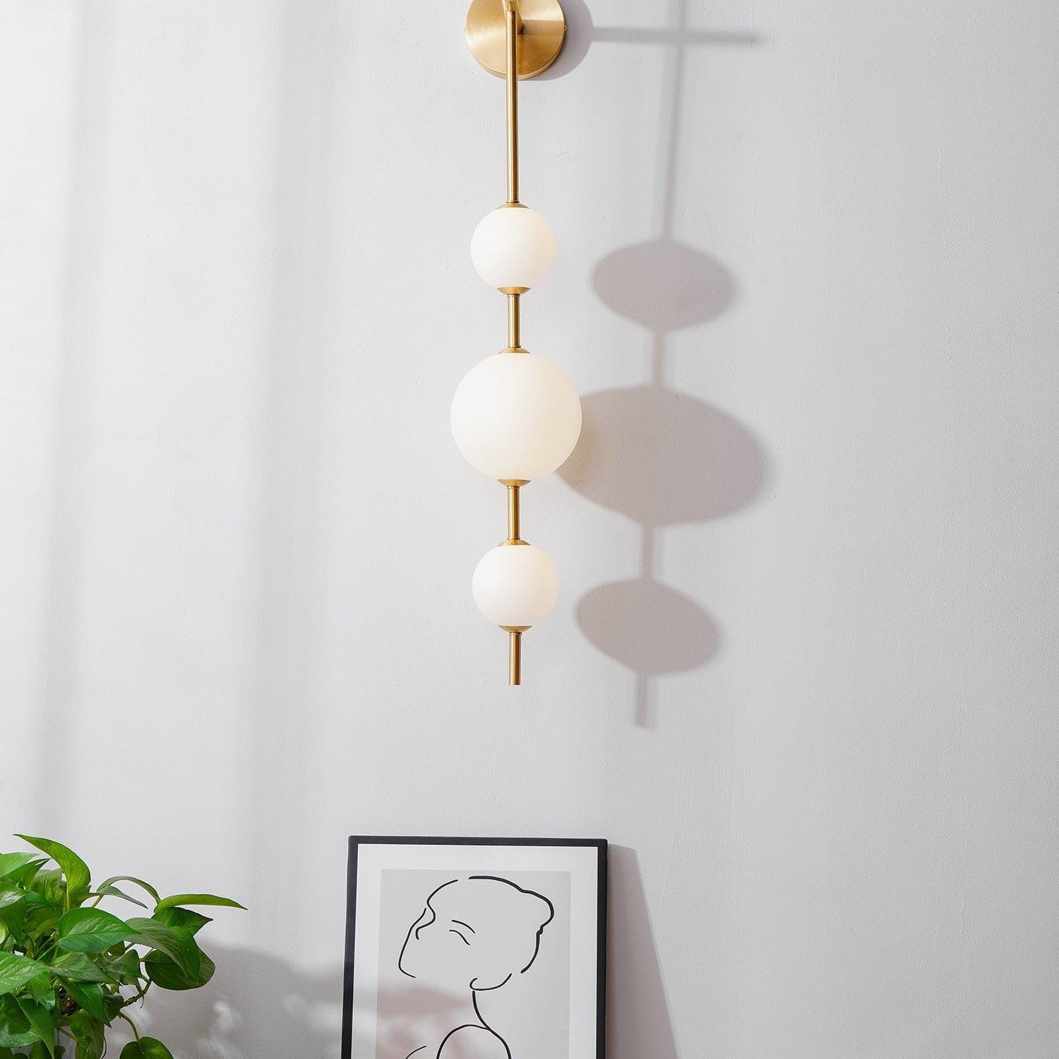 Upright Sphere Sconce Lighting Lobby