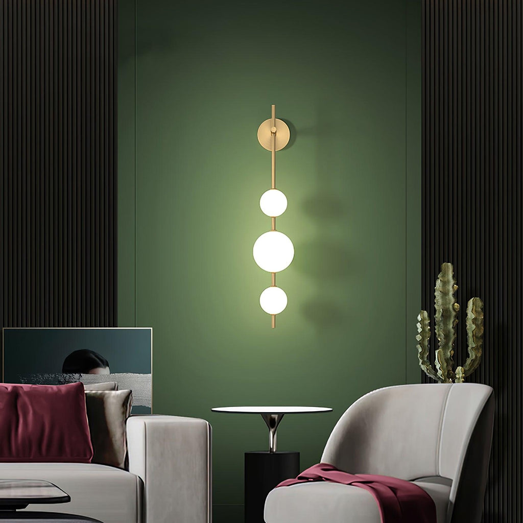 Upright Sphere Sconce Lighting Lobby