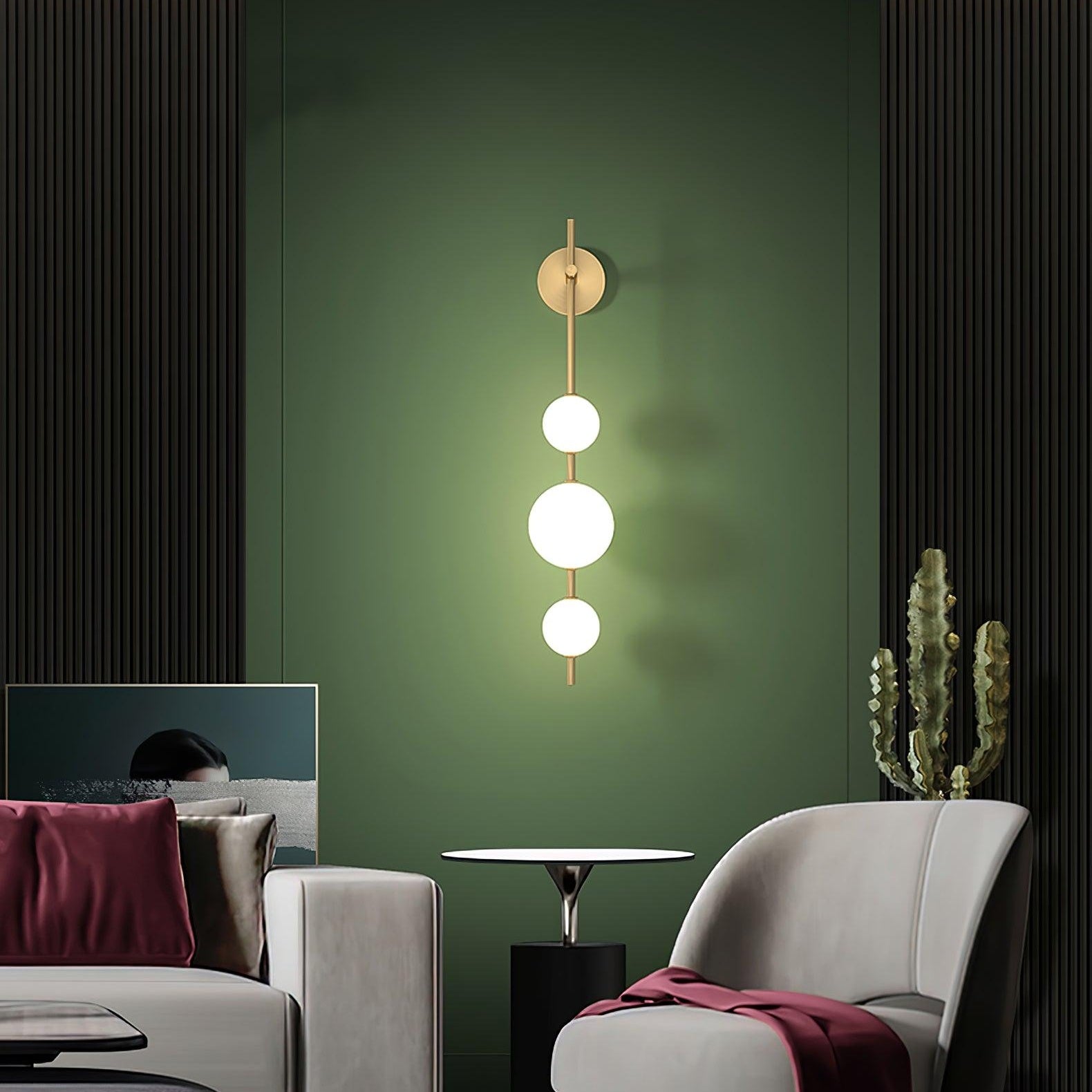 Upright Sphere Sconce Lighting Lobby