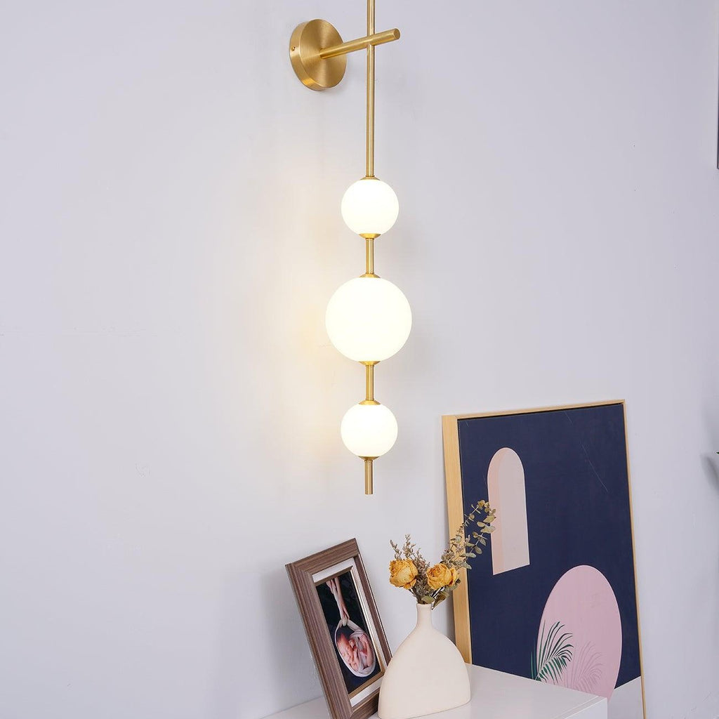 Upright Sphere Sconce Lighting Lobby