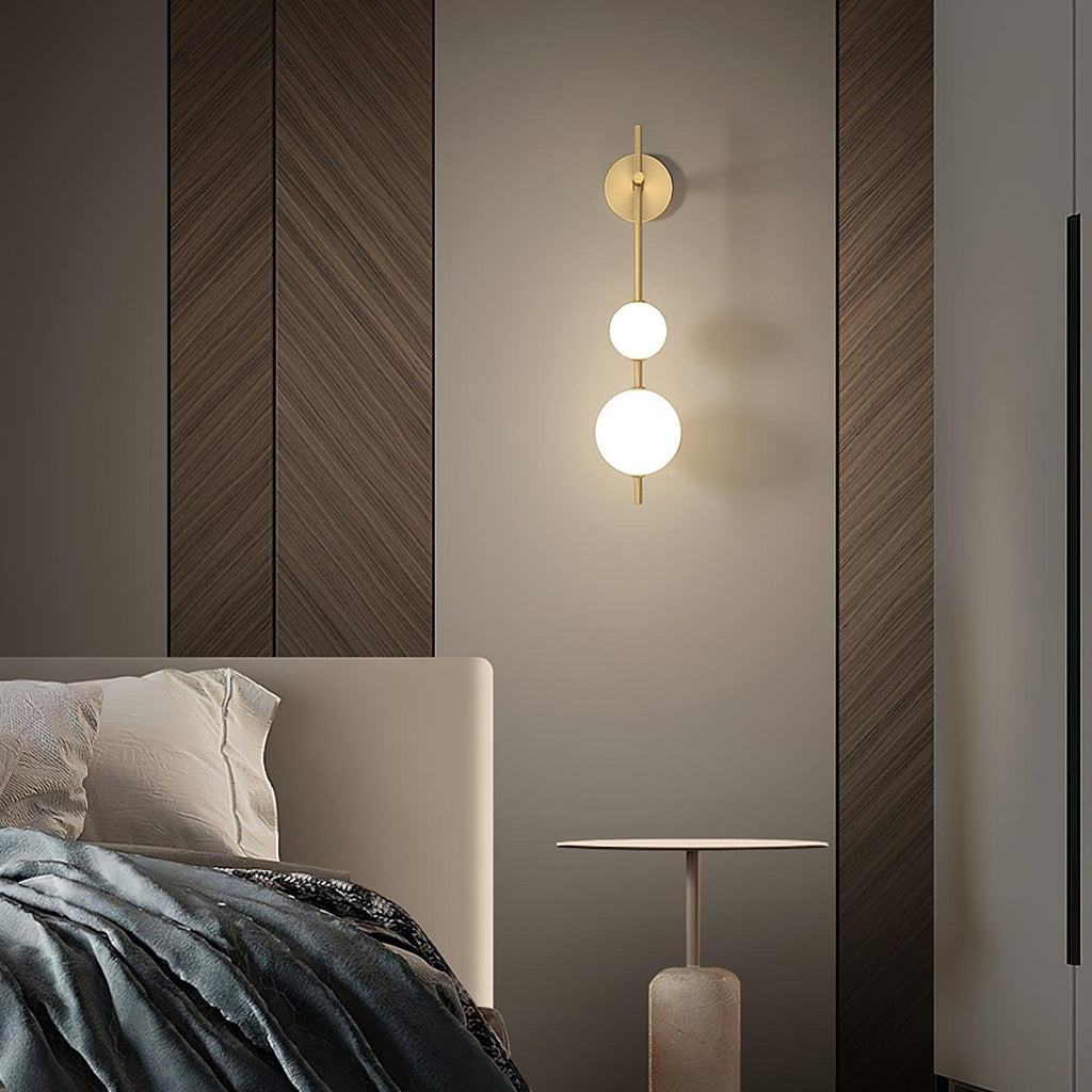 Upright Sphere Sconce Lighting Lobby