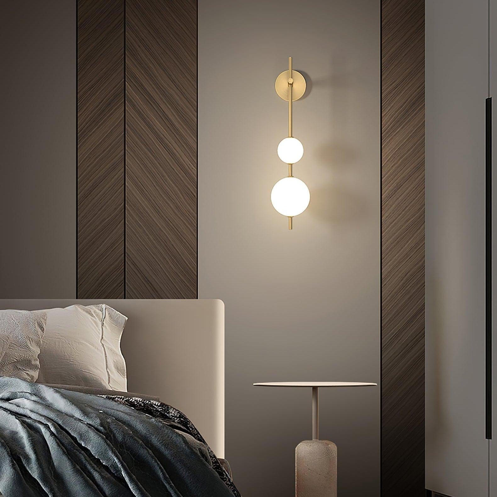 Upright Sphere Sconce Lighting Lobby