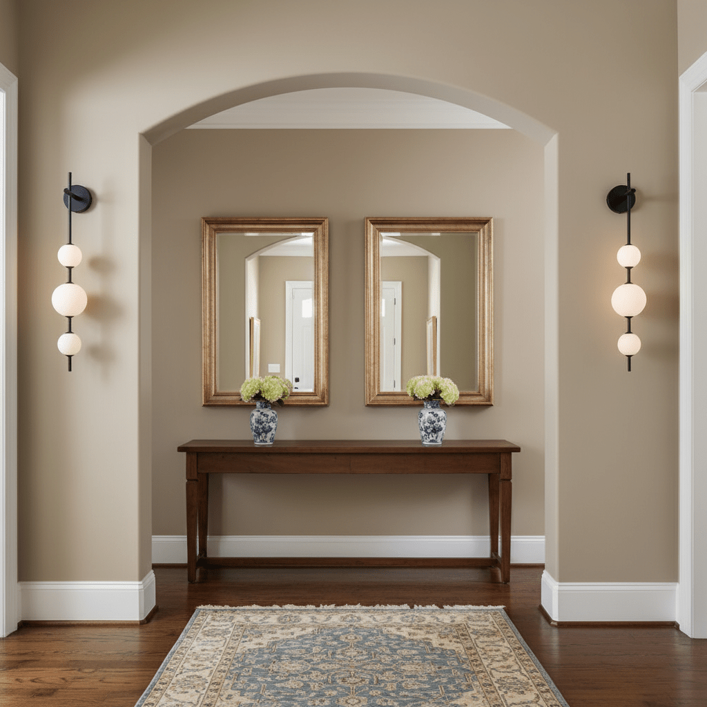 Upright Sphere Sconce Lighting Lobby