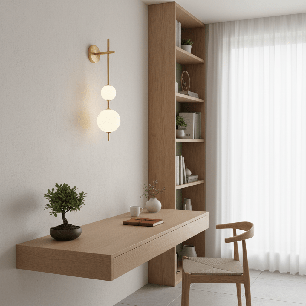 Upright Sphere Sconce Lighting Lobby