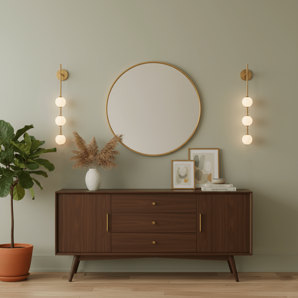 Upright Sphere Sconce Lighting Lobby