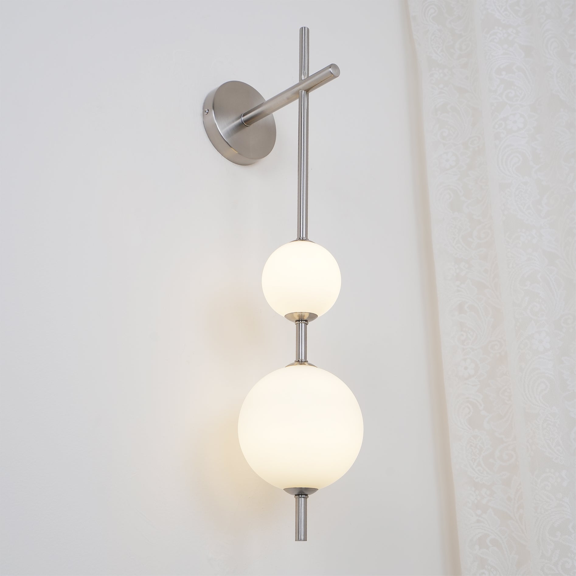 Upright Sphere Sconce Lighting Lobby