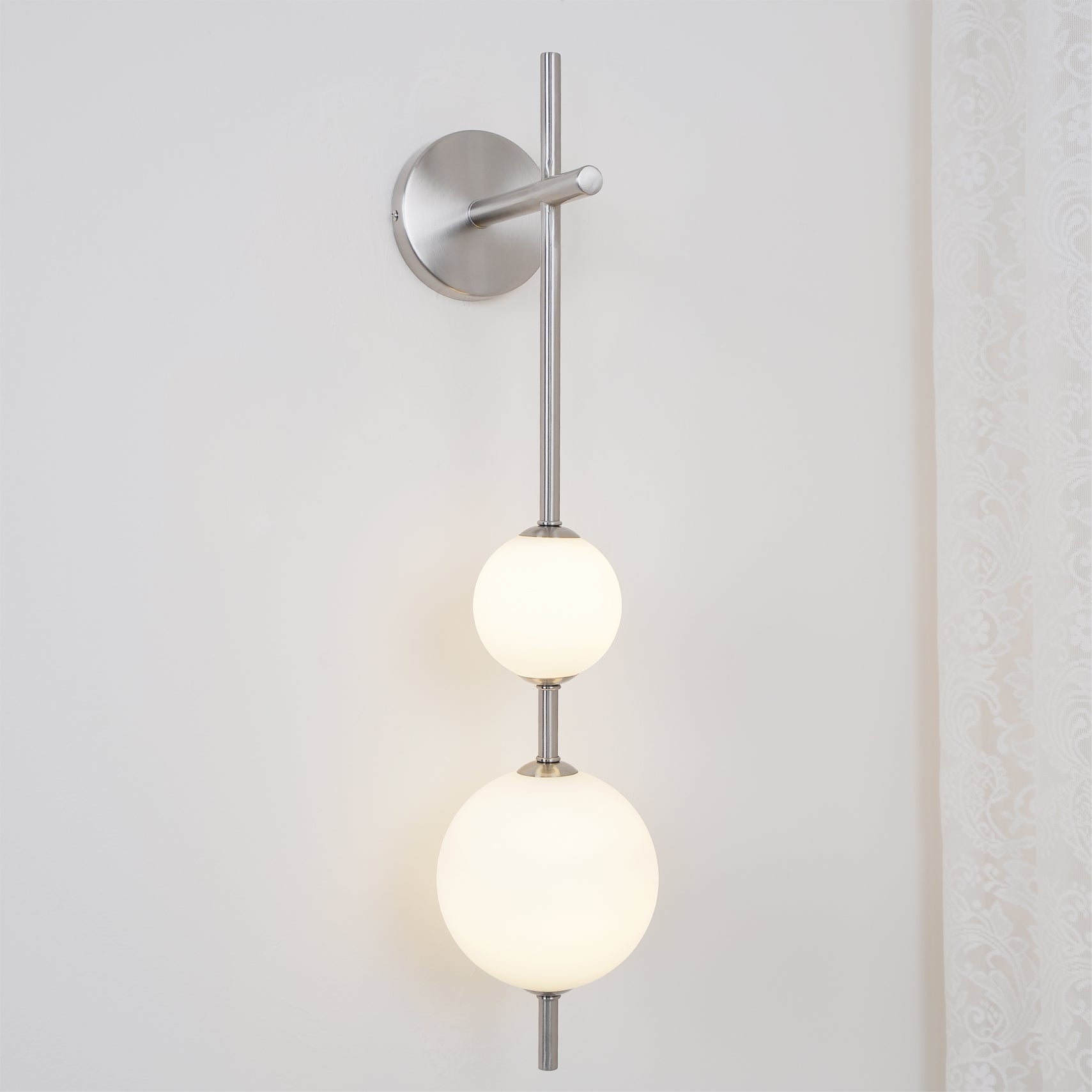 Upright Sphere Sconce Lighting Lobby