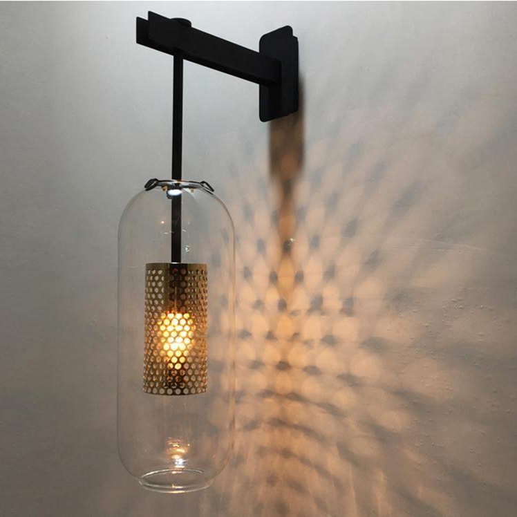 Vadim Glass Sconce Light Lighting Lobby