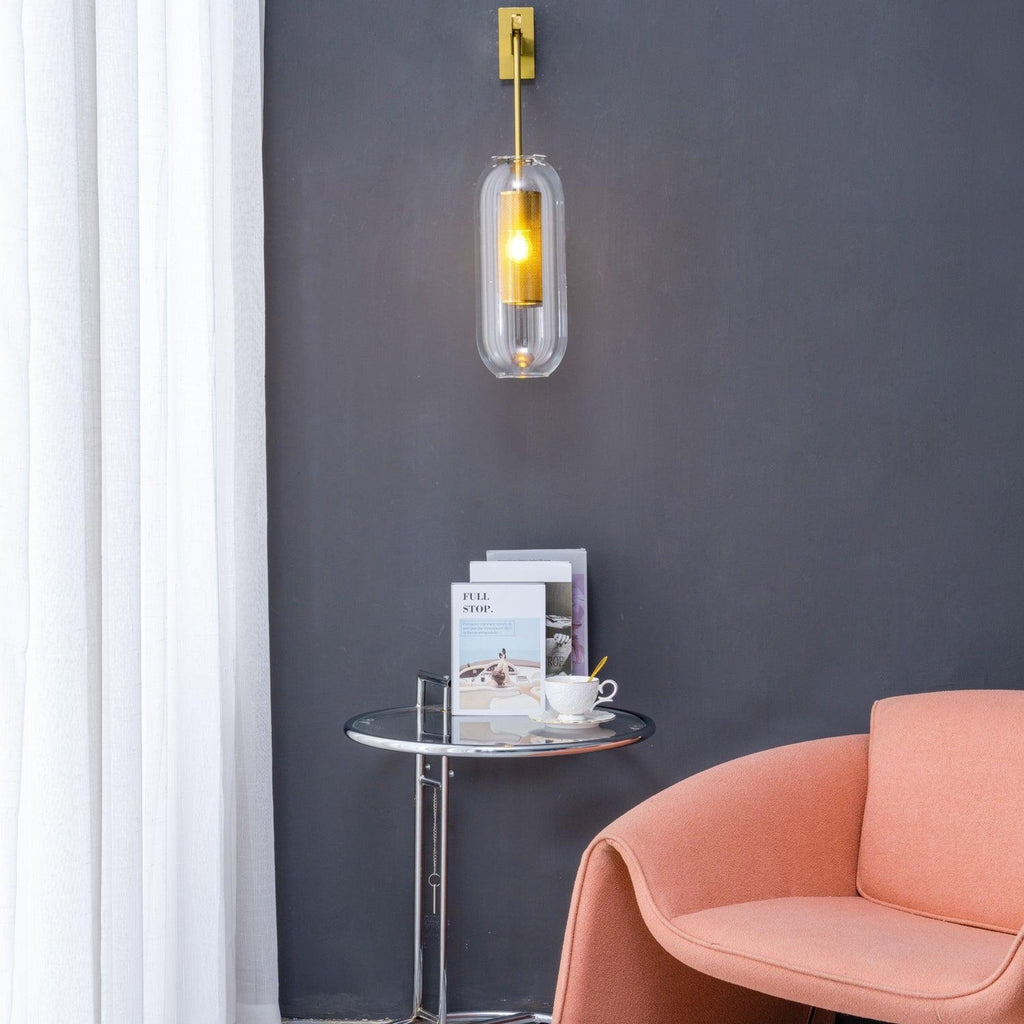 Vadim Glass Sconce Light Lighting Lobby