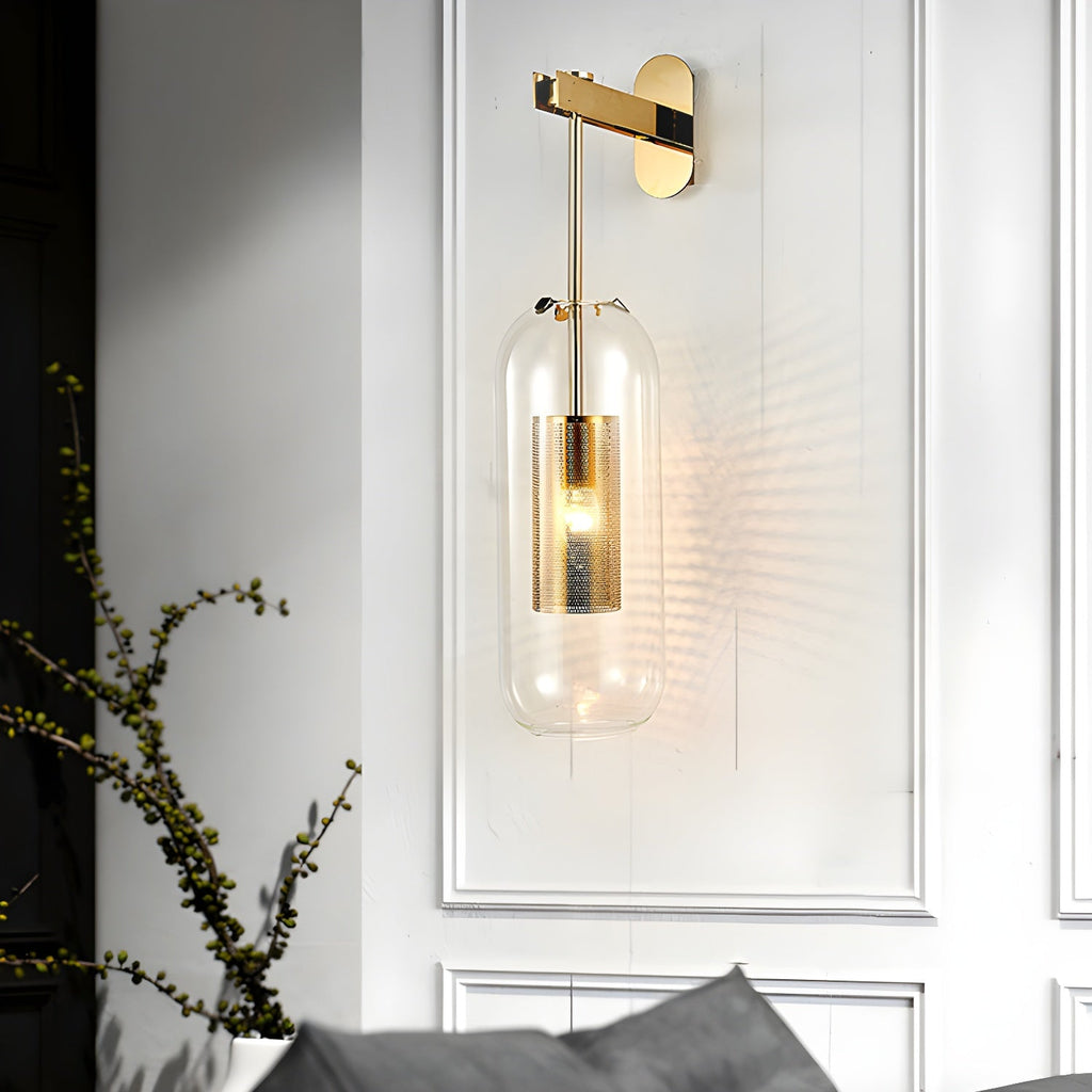 Vadim Glass Sconce Light Lighting Lobby