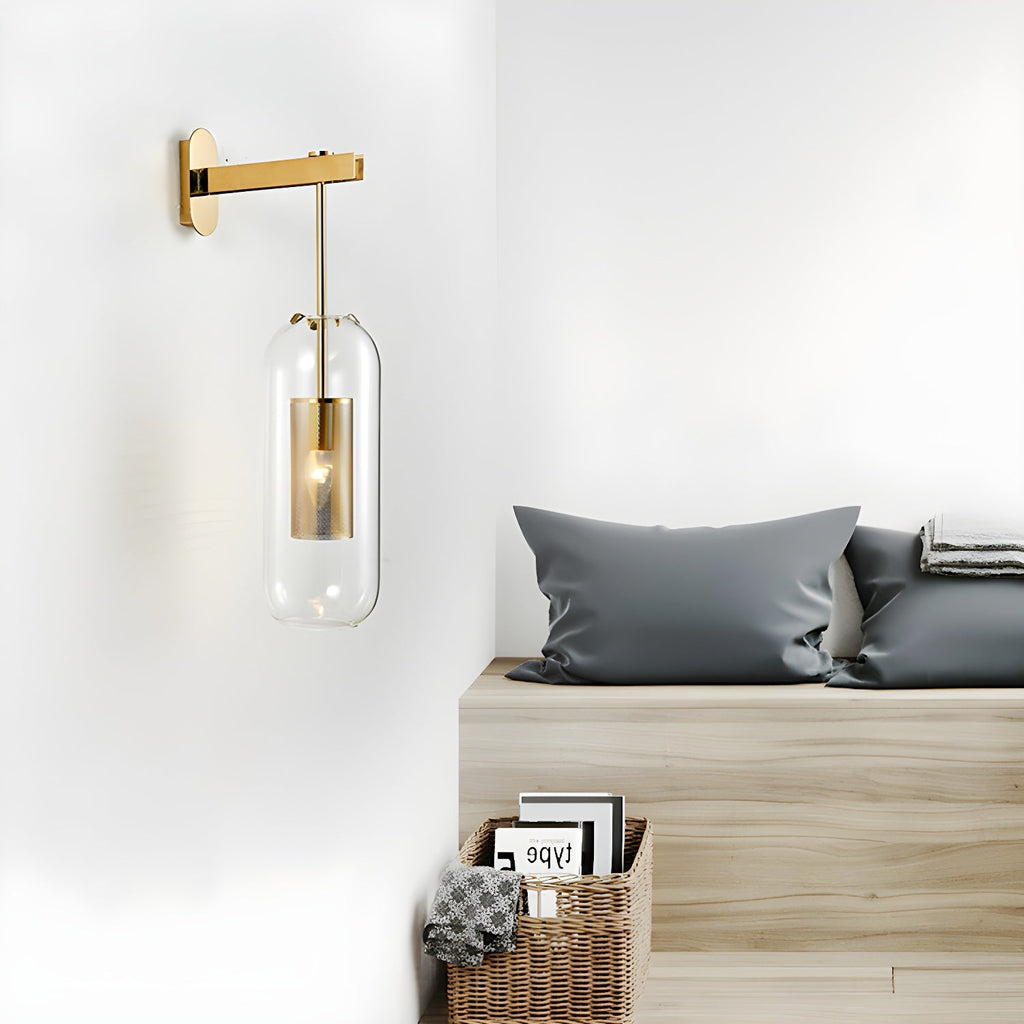 Vadim Glass Sconce Light Lighting Lobby