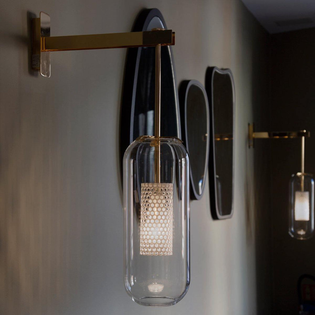 Vadim Glass Sconce Light Lighting Lobby