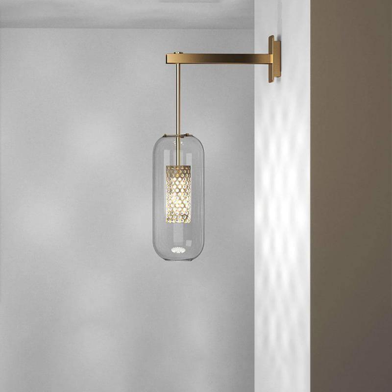 Vadim Glass Sconce Light Lighting Lobby